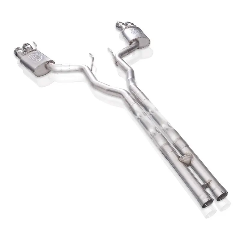 Stainless Works 18+ Ford Mustang Gt 3In Legend 304Ss Catback W/ H-Pipe Quad Polished Tips (No Valve) 1