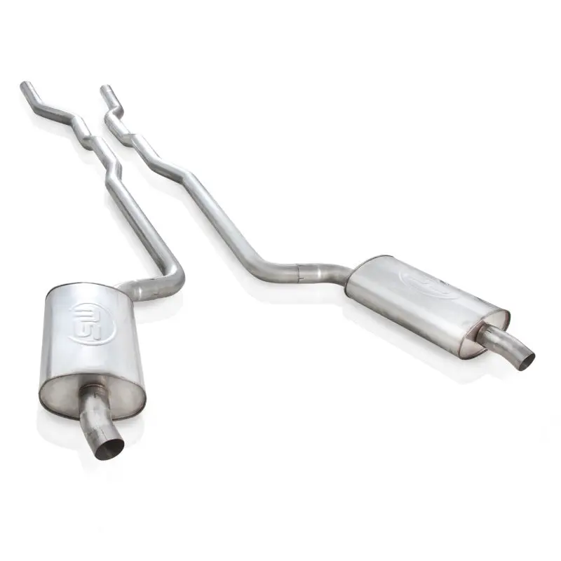 Stainless Works 1973-82 Corvette Exhaust 2-1/2In Factory Style Mufflers 2-1/2In Turndowns 1