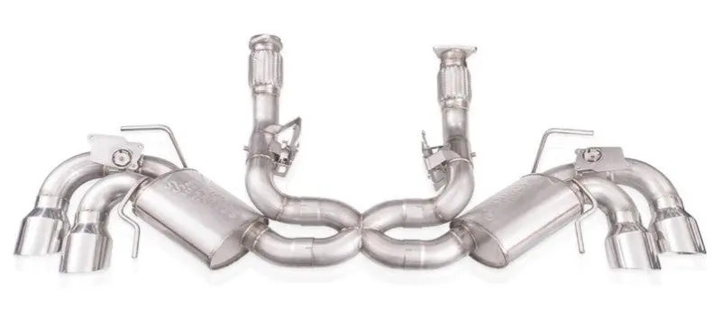 Stainless Works 20-21 Chevrolet Corvette C8 6.2L Redline Cat-Back Exhaust W/ Polished Tips 1