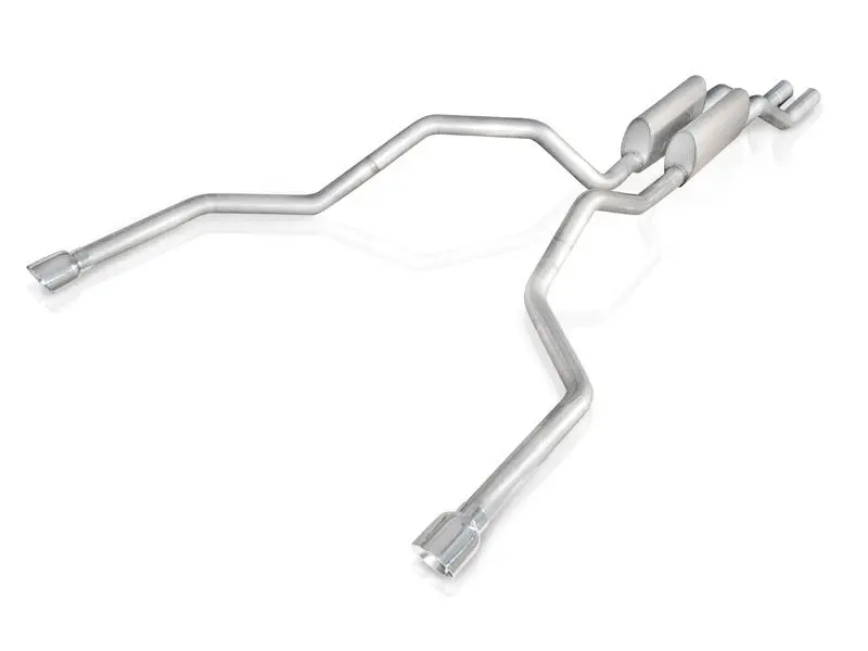 Stainless Works 2004-08 F150 5.4L Exhaust 2-1/2In Chambered Mufflers Under Bumper Exit 1
