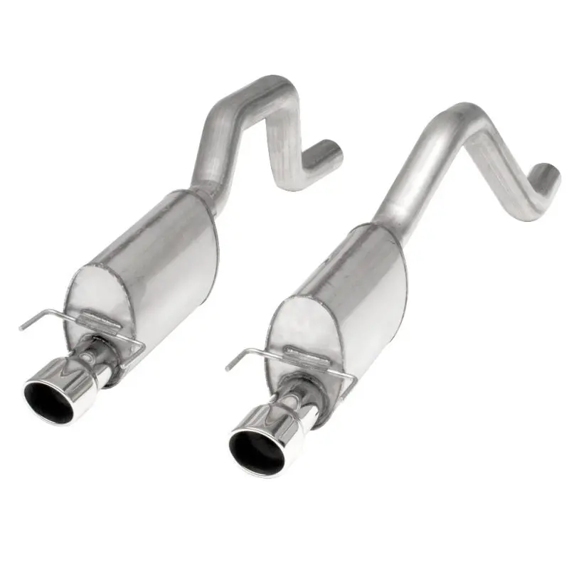 Stainless Works 2006-13 Corvette C6zo6/Zr1 3In Axleback Chambered Mufflers Dual 4In Rolled Edge Tips 2
