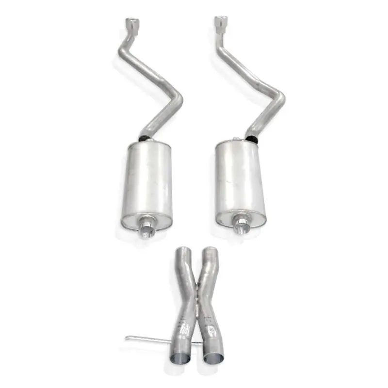 Stainless Works 2007-14 Chevy Tahoe And Yukon Lt 2-1/2In Exhaust X-Pipe Chambered Mufflers Tips 1