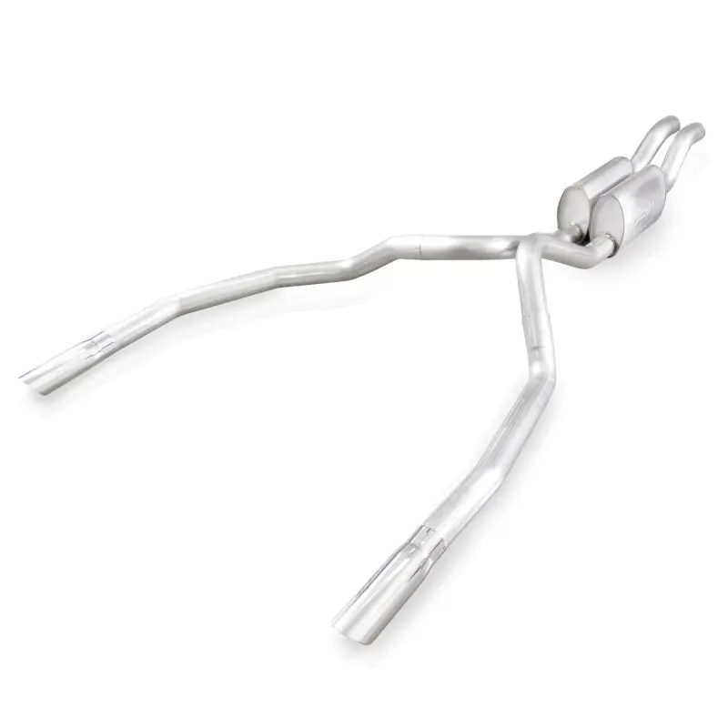 Stainless Works 2010-14 Ford Raptor 3In Exhaust S-Tube Mufflers Under Bumper Exit 1