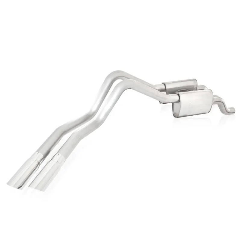 Stainless Works 2010-14 Raptor Exhaust 3In S-Tube Mufflers Exits Behind Passenger Rear Tire 1