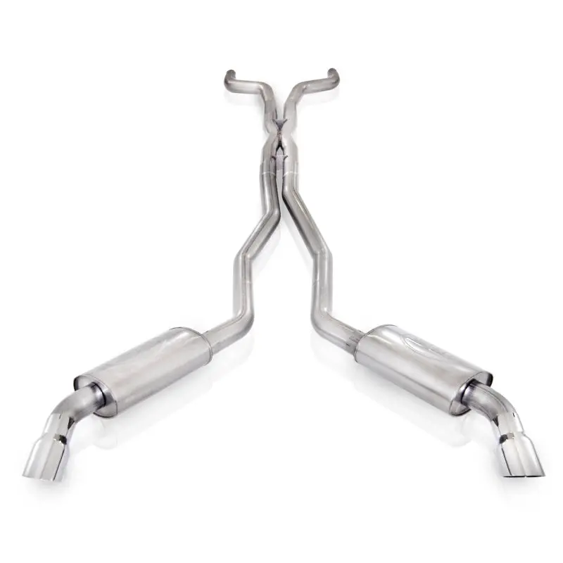 Stainless Works 2010-15 Camaro 6.2L 3In Exhaust X-Pipe Chambered Turbo Mufflers Polished Tips 1