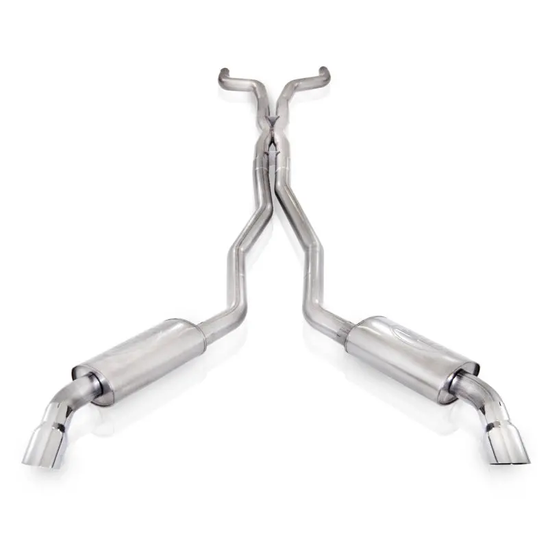Stainless Works 2010-15 Camaro 6.2L 3In Exhaust X-Pipe Chambered Turbo Mufflers Polished Tips 2
