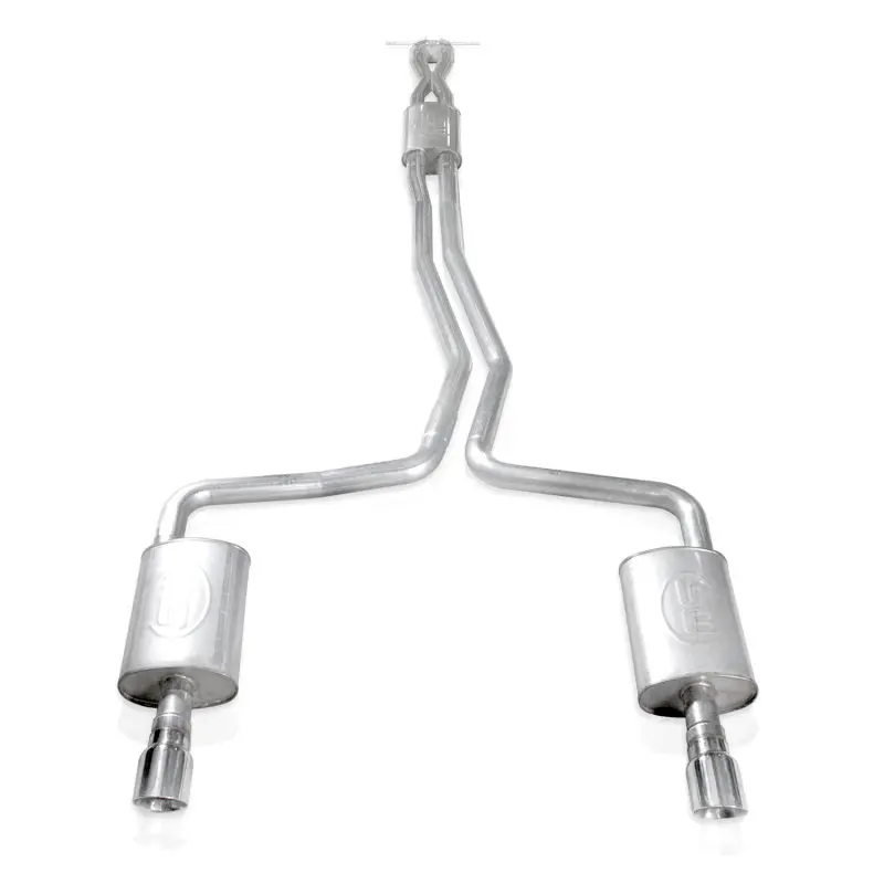 Stainless Works 2010-18 Ford Taurus Sho V6 2-1/2In Catback Chambered Mufflers X-Pipe 2