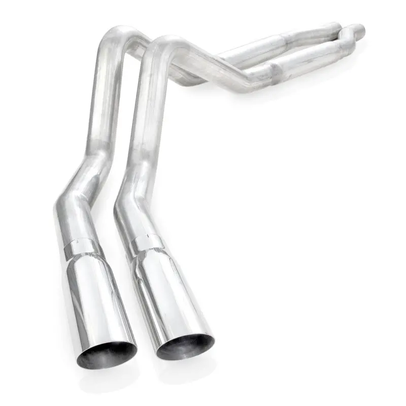 Stainless Works 2011-14 F-150 5.0L 3In Exhaust S-Tube Mufflers Behind Passenger Rear Tire Exit 1