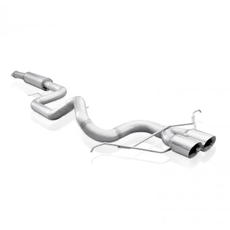 Stainless Works 2013-18 Ford Focus St 3In Catback Vintage Round Muffler 4In Tips 2