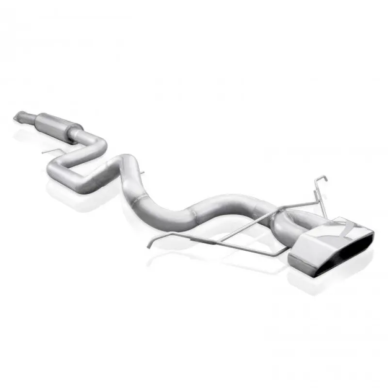 Stainless Works 2013-18 Ford Focus St 3In Catback Vintage Round Muffler Wide Tip 1