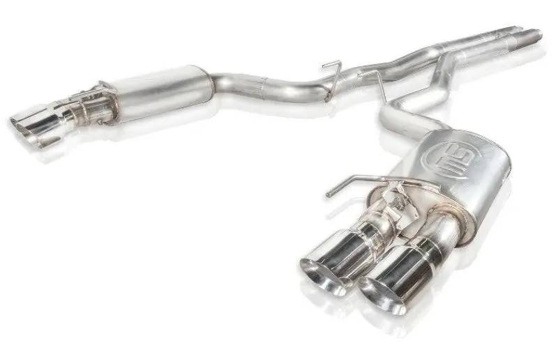 Stainless Works 2018+ Ford Mustang Gt 3In Legend Series Catback H-Pipe W/Active Valves & Quad Tips 1