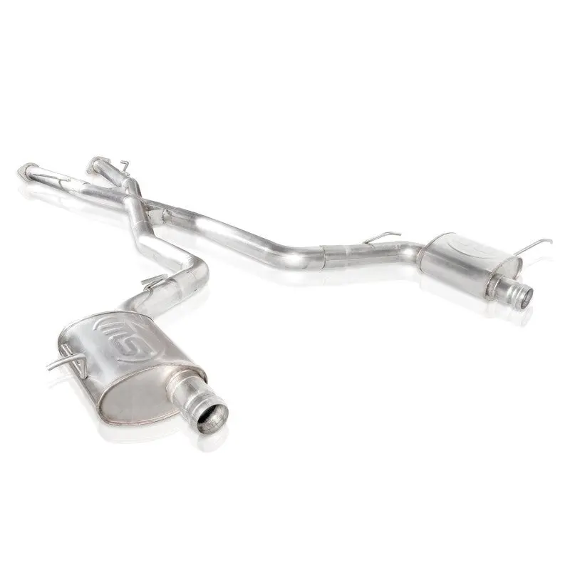Stainless Works 2018 Jeep Trackhawk 6.2L 3In Catback System X-Pipe Turbo S-Tube Muffler Stock Exit 1