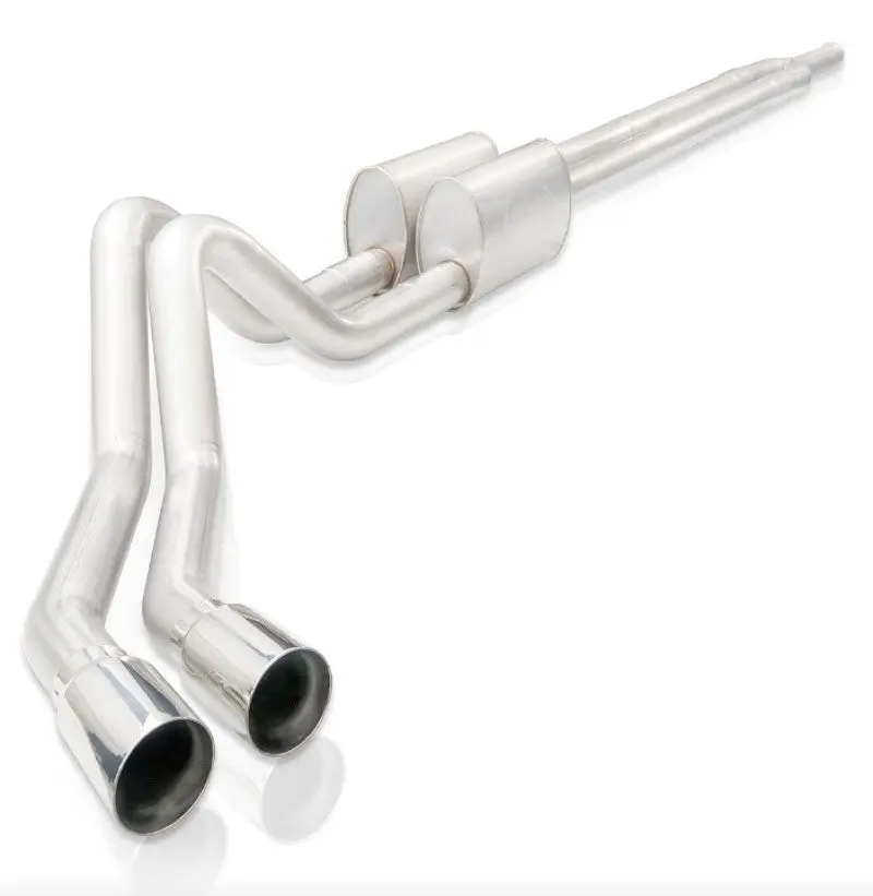 Stainless Works 2019+ Chevrolet Silverado 5.3L 3In Redline Catback Factory Conct Dual Polished Tip 1