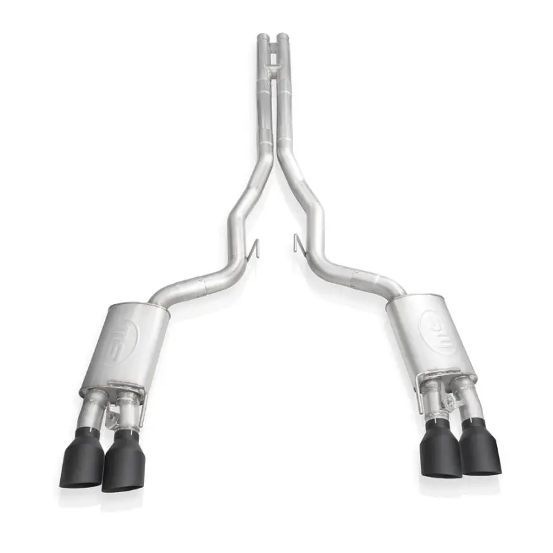 Stainless Works 2020 Ford Gt500 Redline Catback H-Pipe Exhaust Factory Connect - Black Tips 1