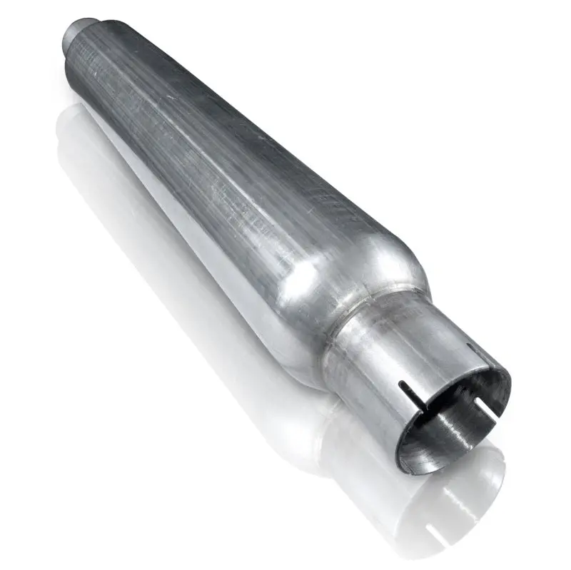 Stainless Works 3In Smooth Tube Muffler (Mill Finish) 1