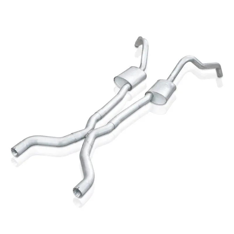 Stainless Works 62-67 Chevy Nova 3In Catback W/ X-Pipe Turbo Chambered Mufflers 3In Cores 1