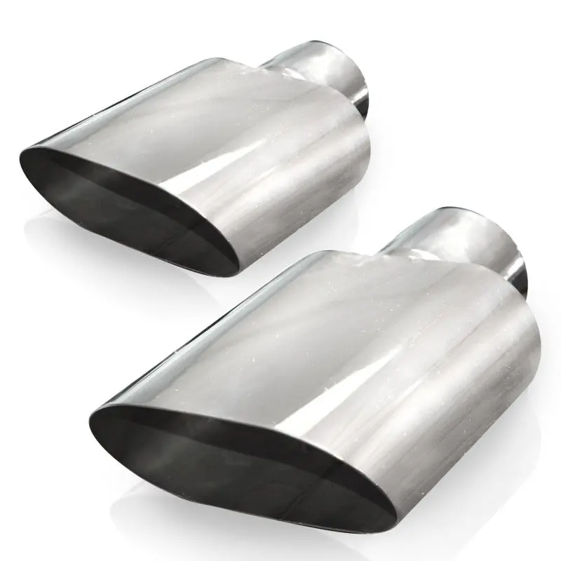 Stainless Works Big Oval Exhaust Tips 2.5In Inlet (Priced Per Pair) 1