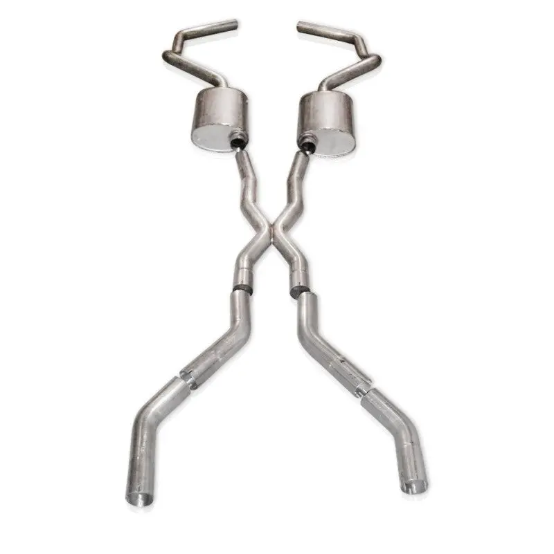 Stainless Works Chevy Camaro 1967-69 Exhaust 2.5In Stainless With X-Pipe 1