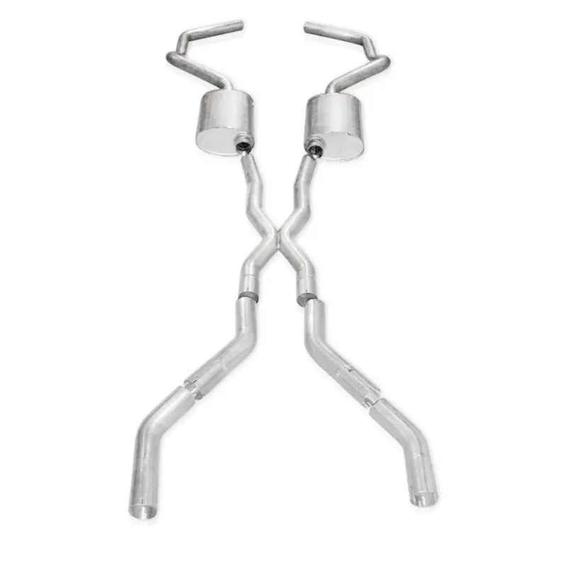 Stainless Works Chevy Camaro 1967-69 Exhaust 3In Stainless With X-Pipe 1