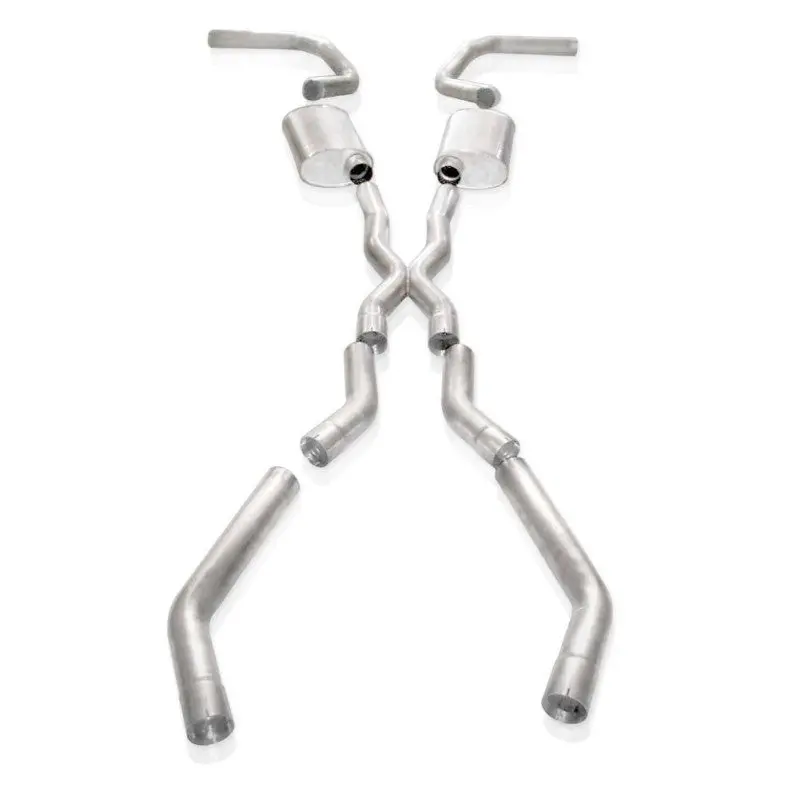 Stainless Works Chevy Camaro 1967-69 Exhaust 3In Stainless With X-Pipe 1