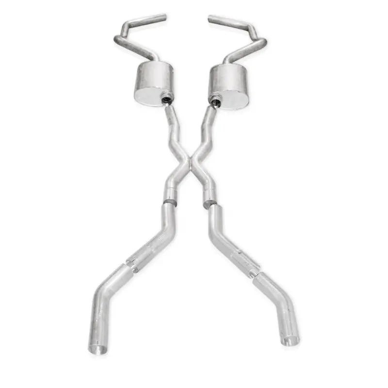 Stainless Works Chevy Camaro 1967-69 Exhaust 3In Stainless With X-Pipe 2