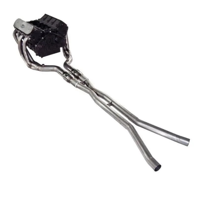 Stainless Works Chevy Corvette 2005-08 Headers 2In Primaries X-Pipe With Converters 1