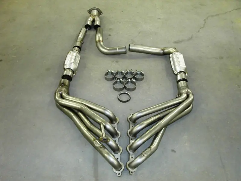 Stainless Works Chevy/Gmc Truck 1999-02 Headers 4Wd With Converters 1