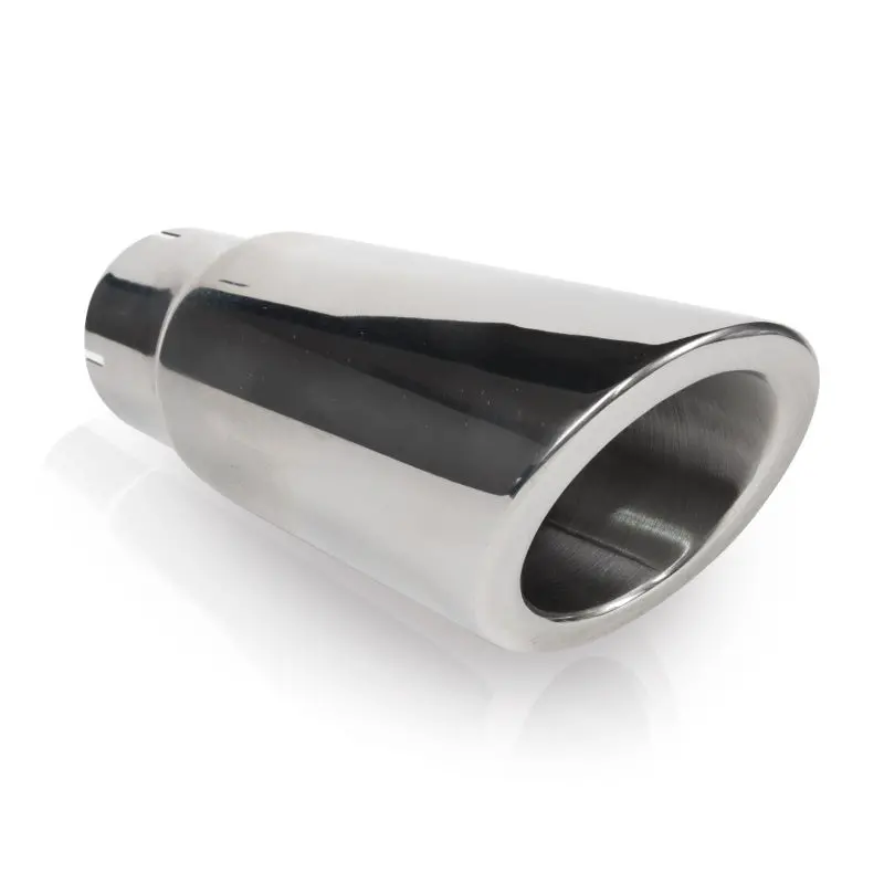 Stainless Works Double Wall Slash Cut Exhaust Tip - 4In Body 3In Id 1