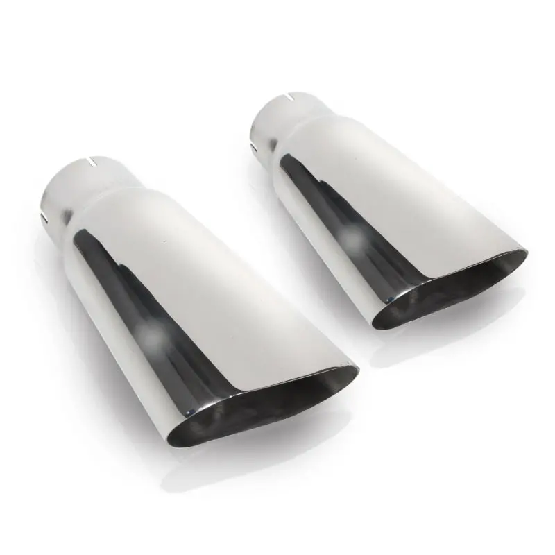 Stainless Works Flat Oval Exhaust Tips 3In Inlet (Priced Per Pair) 1