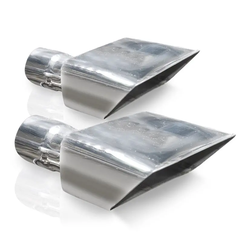 Stainless Works Hot Rod Box Exhaust Tips 2.25In Inlet 1