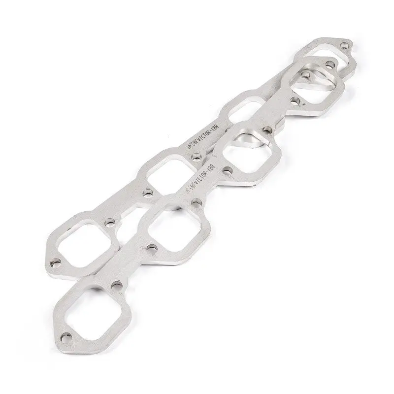 Stainless Works Sbf Victor Senior Heads Square Port Header 304Ss Exhaust Flanges 2In Primaries 2