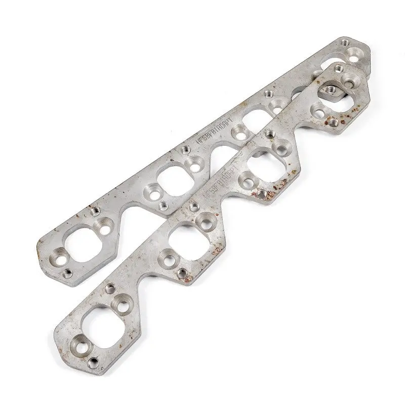Stainless Works Sbf Wide Rectangular Port Header Adapter 304Ss Exhaust Flanges 1-7/8In-2In Primaries 1