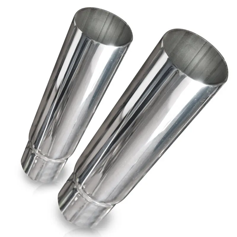 Stainless Works Straight Cut Exhaust Tips-2 1/4In Id Inlet 2 1/4In Body 1