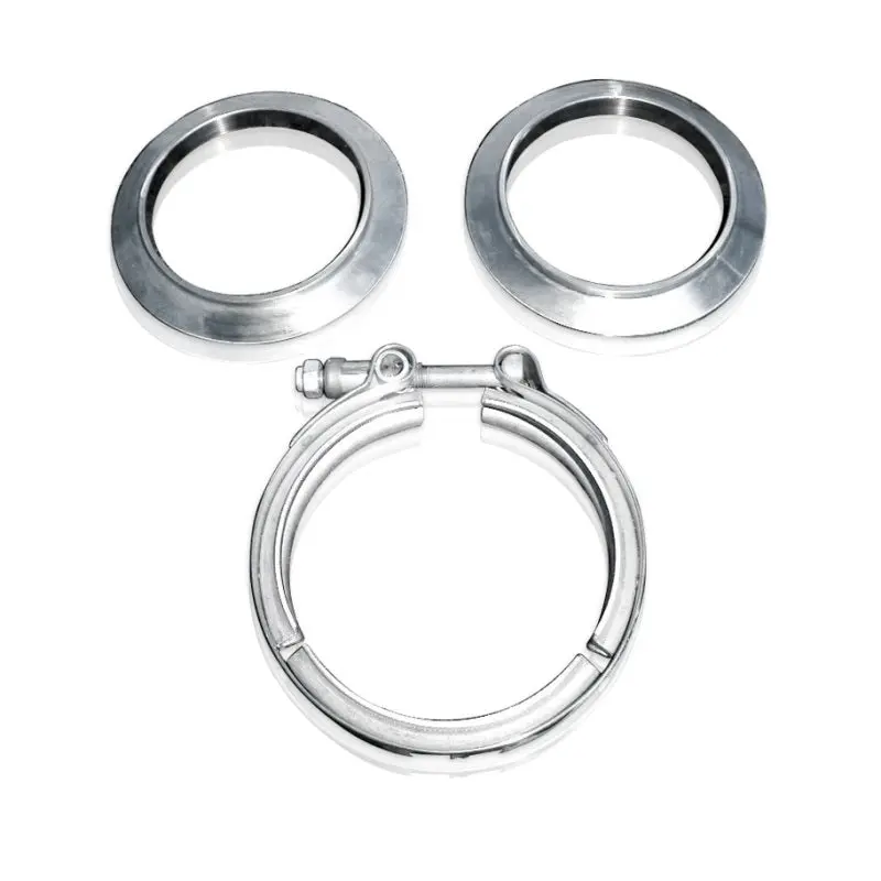 Stainless Works V Band Ss Coupling Kit For 3 1/2In Tubing 1