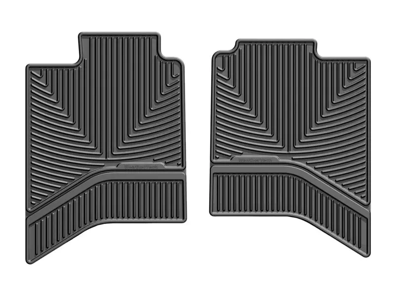 Weathertech 02-14 Dodge Ram Quad Cab Rear Rubber Mats - Black 1
