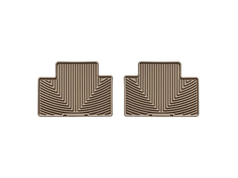 Weathertech 05-13 Toyota Tacoma Crew Cab Rear Rubber Mats - Tan 1