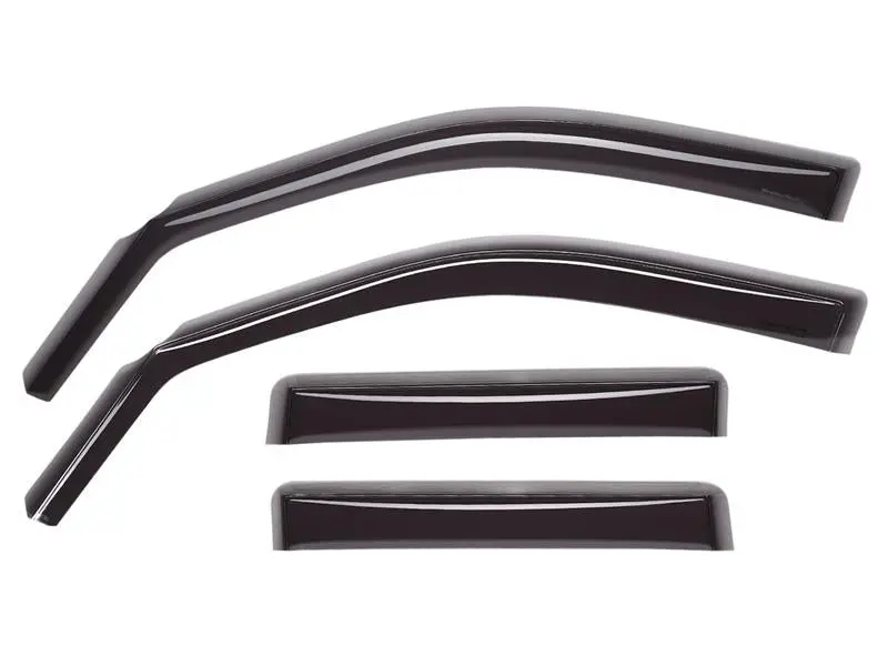Weathertech 05+ Dodge Dakota Club Cab Front And Rear Side Window Deflectors - Dark Smoke 1