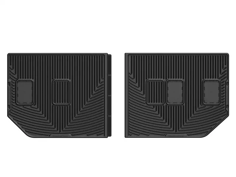 Weathertech 07-10 Chevrolet Suburban Rear Rubber Mats - Black 1