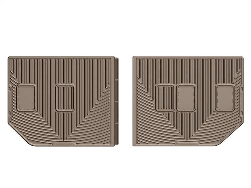 Weathertech 07-10 Chevrolet Suburban Rear Rubber Mats - Tan 1