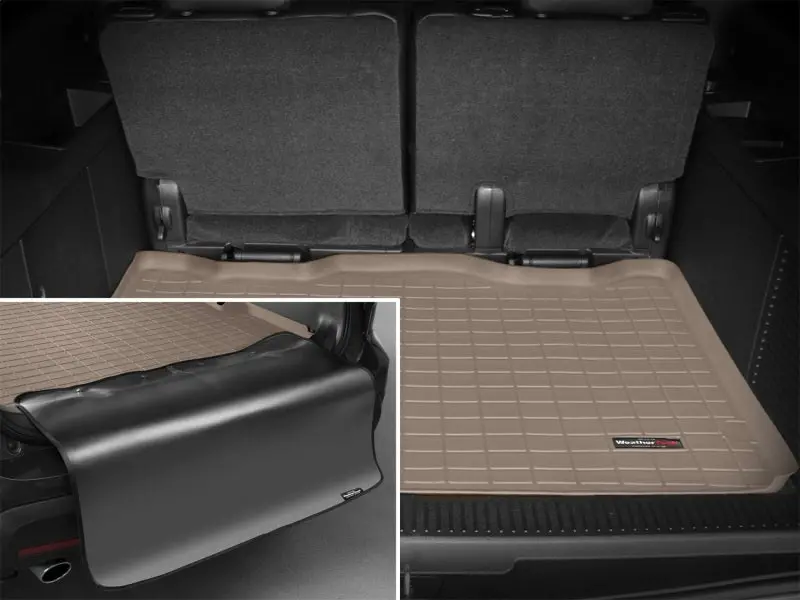 Weathertech 07-13 Cadillac Escalade Esv Cargo With Bumper Protector - Tan 1