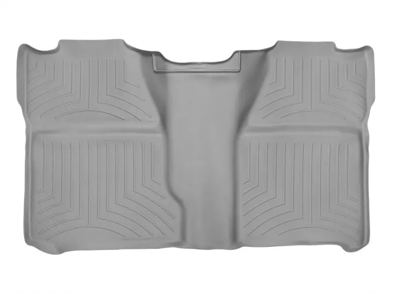 Weathertech 07-13 Chevrolet Silverado (Excl. Hybrid) Crew Cab Rear Floorliner - Grey 2
