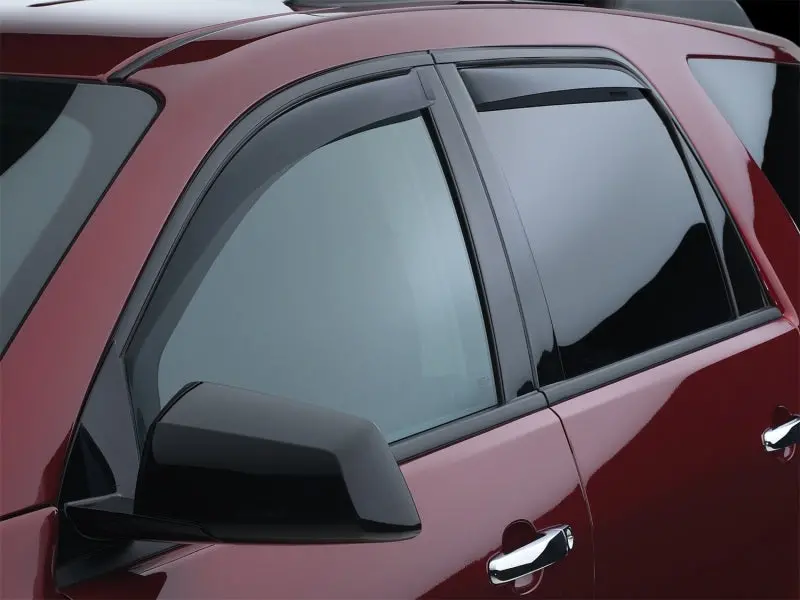 Weathertech 07+ Gmc Acadia Front And Rear Side Window Deflectors - Dark Smoke 1
