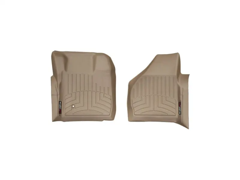 Weathertech 08-10 Ford F250/F350/F450/F550 Super Duty Regular Cab Front Floorliner - Tan 1