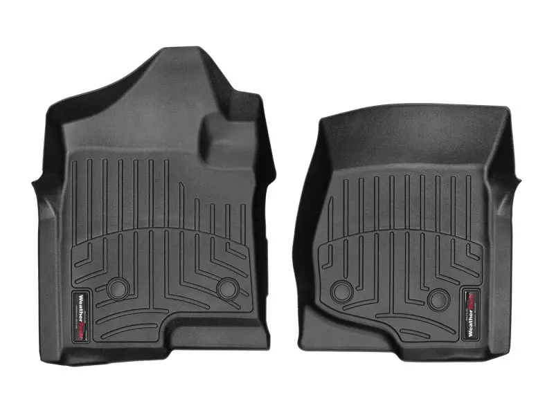 Weathertech 08-14 Chevrolet Silverado 2500/3500 Crew/Extended Cab Front Floorliner - Black 1
