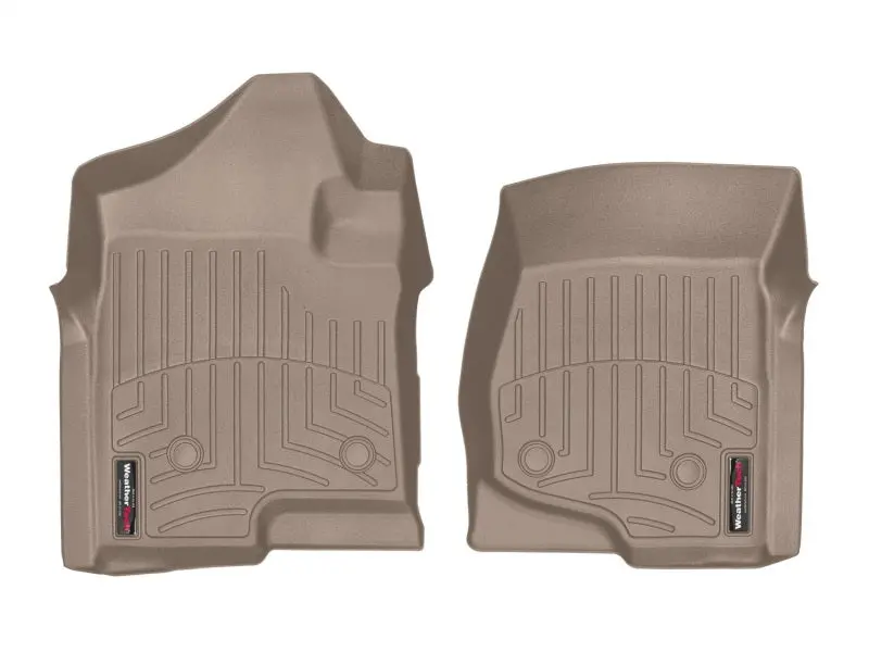 Weathertech 08-14 Chevrolet Silverado 2500/3500 Crew/Extended Cab Front Floorliner - Tan 1