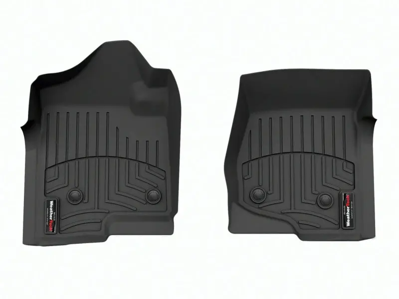 Weathertech 08-14 Chevrolet Silverado 2500/3500 Crew/Extended Cab Vinyl Front Floorliner - Black 1
