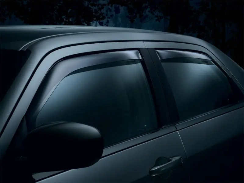 Weathertech 09+ Dodge Ram 1500 Front And Rear Side Window Deflectors - Dark Smoke 1