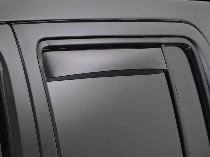 Weathertech 09+ Dodge Ram 1500 Rear Side Window Deflectors - Dark Smoke 2