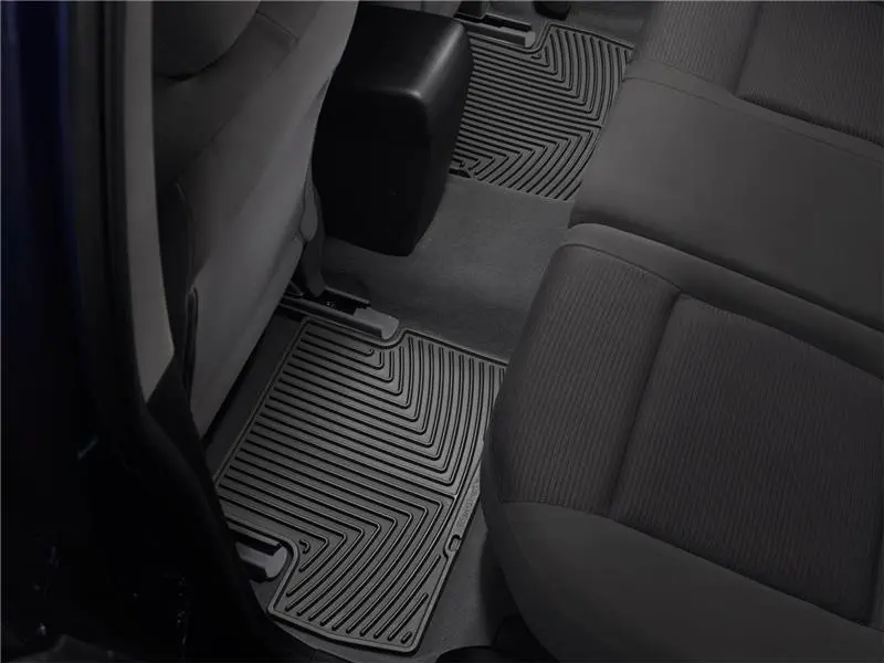 Weathertech 09+ Ford F150 Super Cab Rear Rubber Mats - Black 1