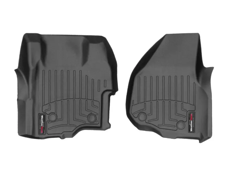 Weathertech 11-16 Ford F250/F350/F450/F550 Vinyl Floor W/4X4 Shifter Front Floorliner - Black 1
